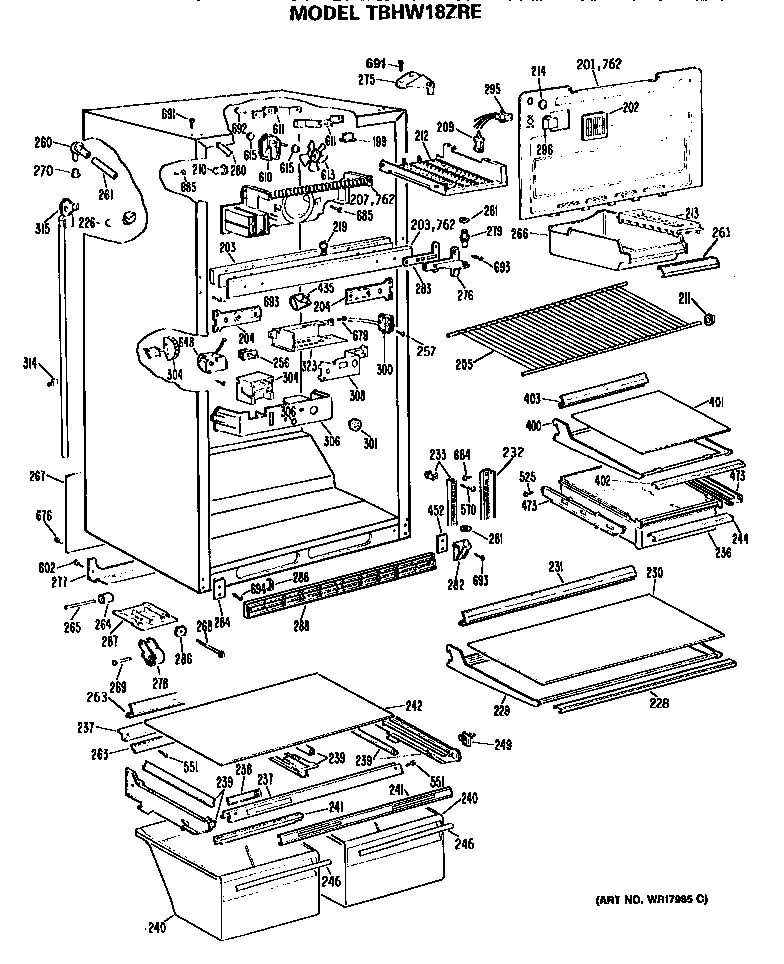 Cabinet parts