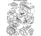 GE JHP62GN3WH microwave parts diagram