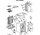 GE TAW6SRBWH cabinet parts diagram