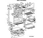 GE TBHA18ZRERAD cabinet parts diagram