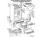 GE TBX16ZPHRAD cabinet parts diagram