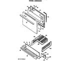 GE JGBS02EN3 door and broiler assembly diagram
