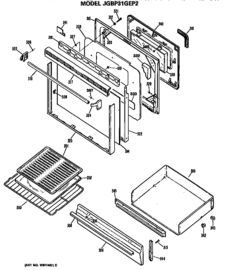 Door and drawer