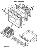 Door and broiler assembly