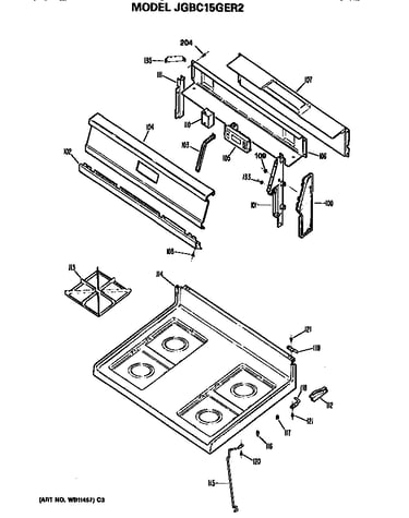 Cooktop and backsplash