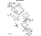 GE JGBP30AEP2 burner assembly diagram