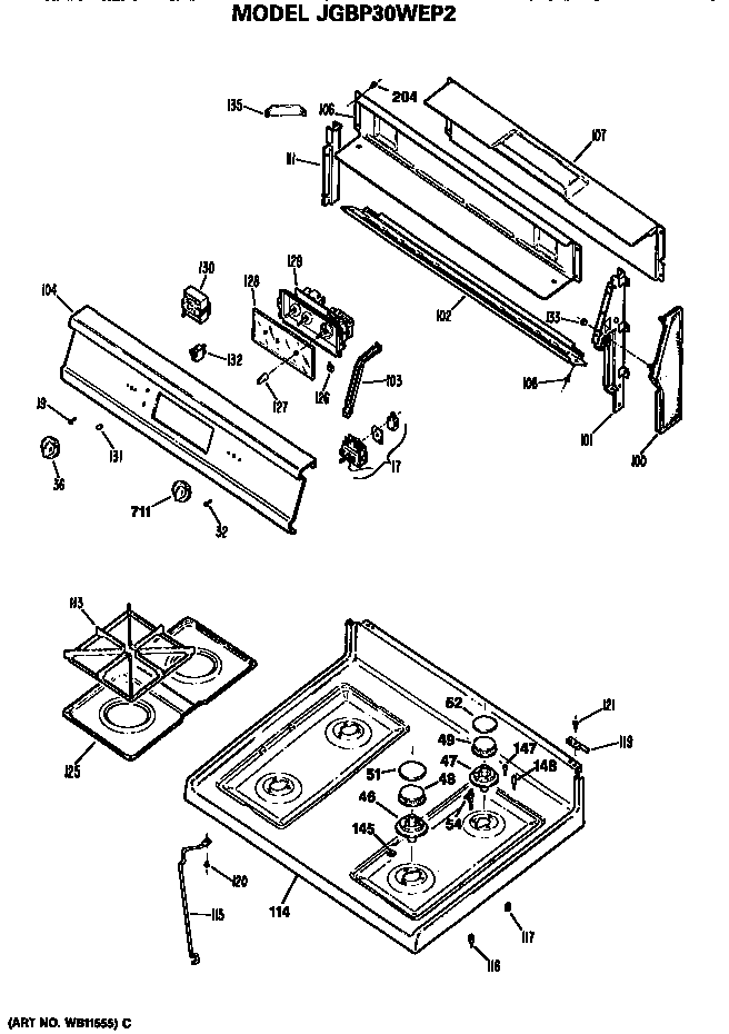 CONTROL AND COOKTOP