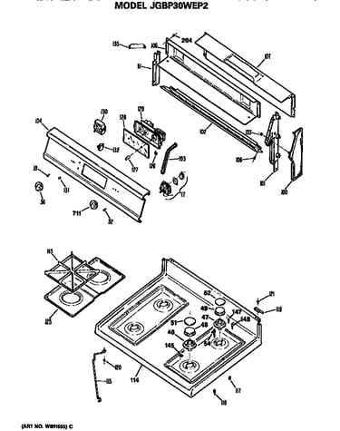 Control and cooktop