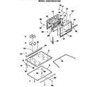 GE JGDS10GER1WH door and cooktop assembly diagram