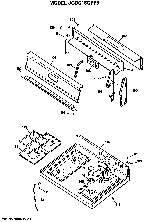 COOKTOP AND BACKSPLASH