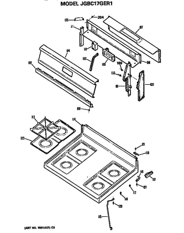 Cooktop and backsplash