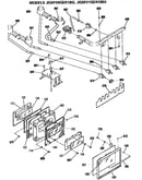 Gas control/oven door