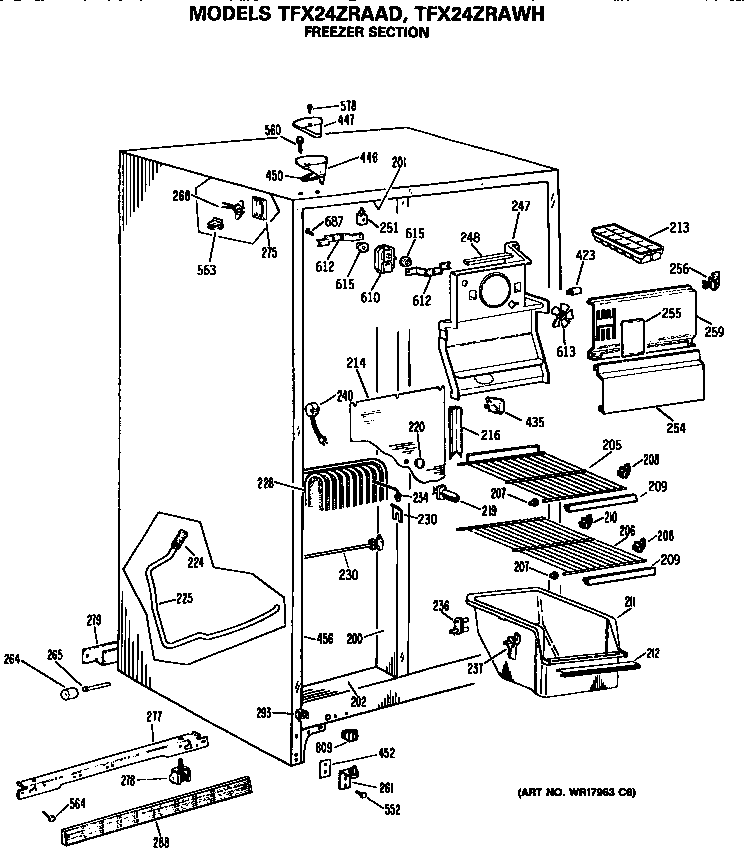 Freezer section