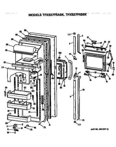 Refrigerator door