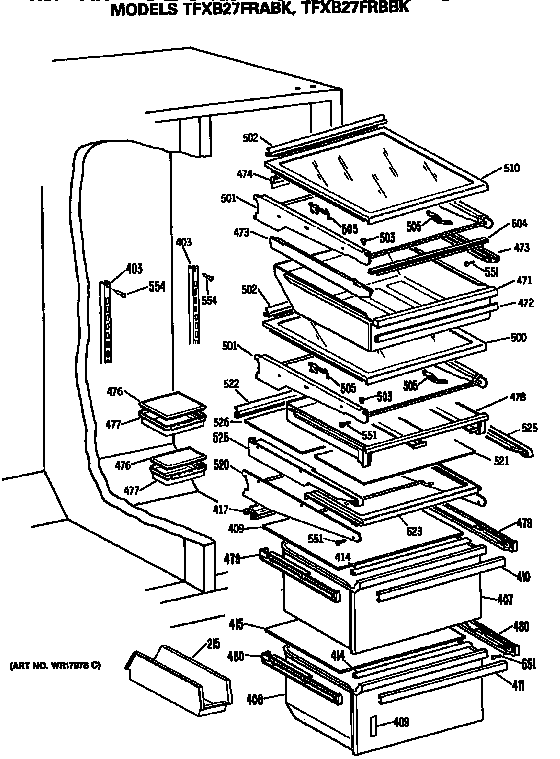 Refrigerator shelves