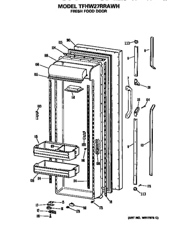 Refrigerator door