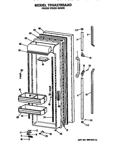 Refrigerator door