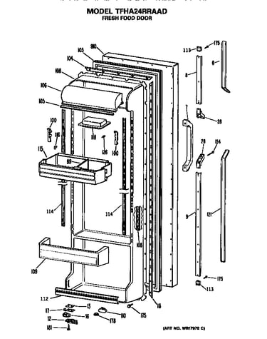 Refrigerator door