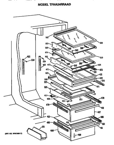 Refrigerator shelves