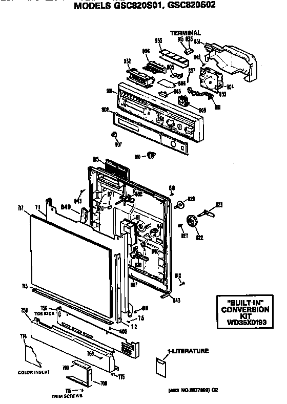 Front/control panel