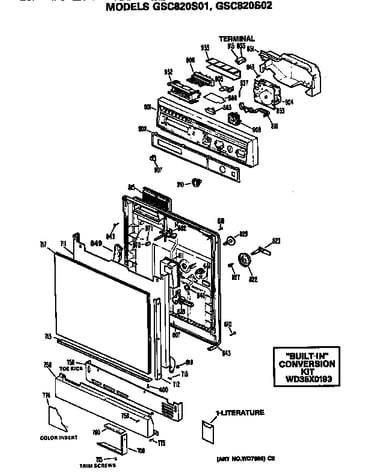 Front/control panel