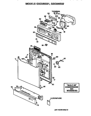Front/control panel