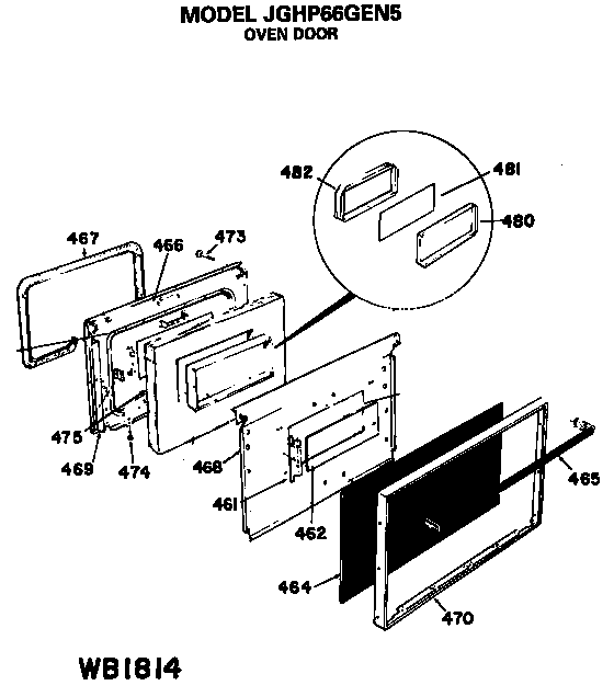 OVEN DOOR