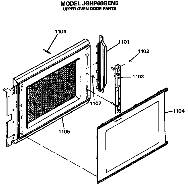 UPPER OVEN DOOR