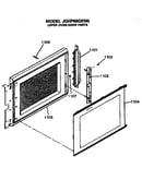 Upper oven door
