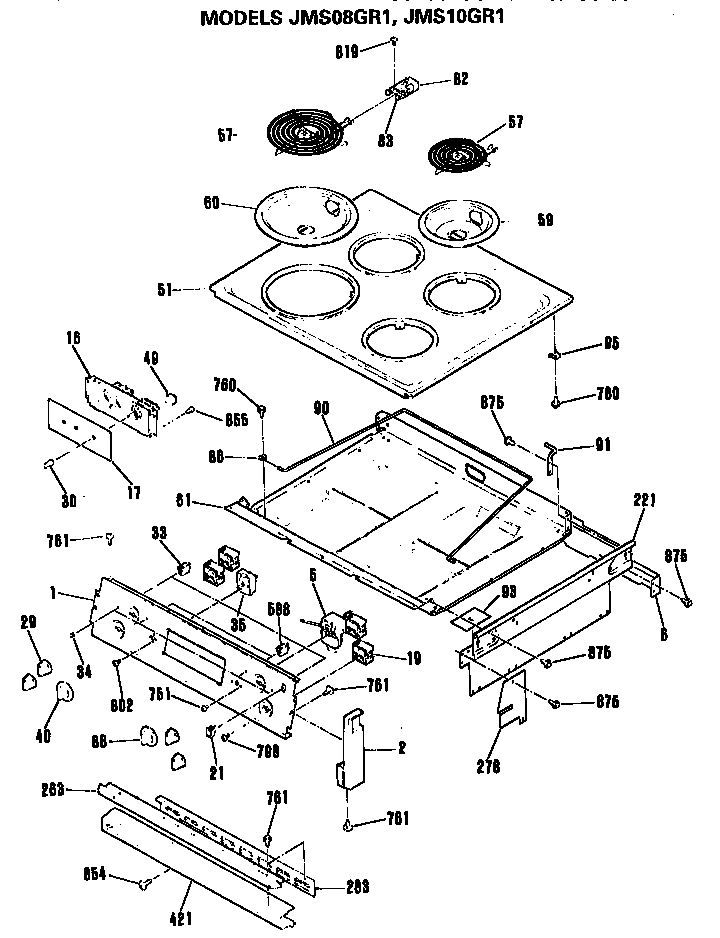 TOP AND CONTROLS