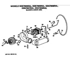 GE DDE7900RALWW blower and drive diagram