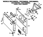 GE DDG7989RAL cabinet front diagram
