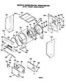 Dryer- cabinet, drum and heater