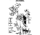 GE WWA8608MXL cabinet and suspension diagram
