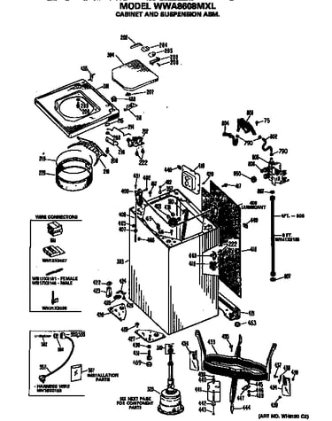 Cabinet and suspension