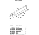 GE JX27R01 backsplash diagram