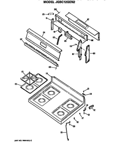 Cooktop and backsplash