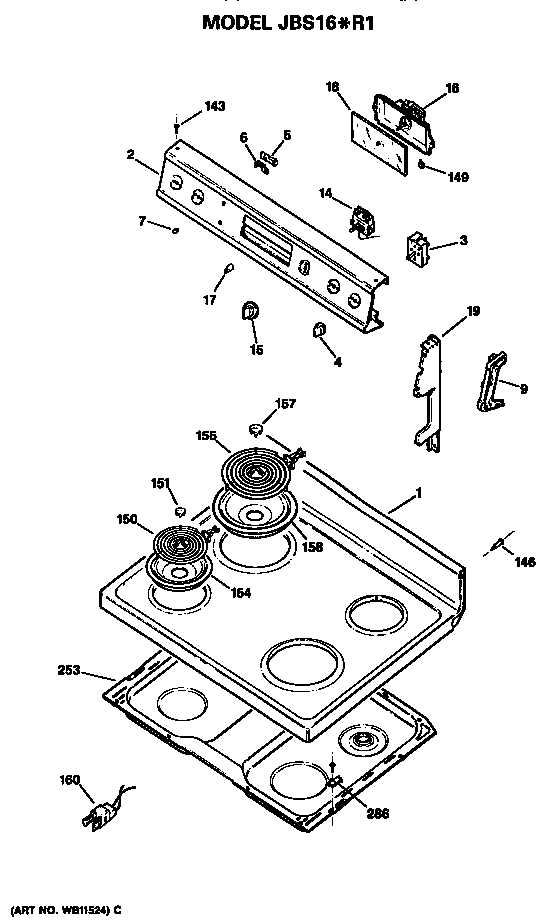 Cooktop/control
