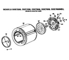 GE DDE7608MDL drum and heater diagram