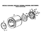 GE DDE7100MDL drum and heater diagram