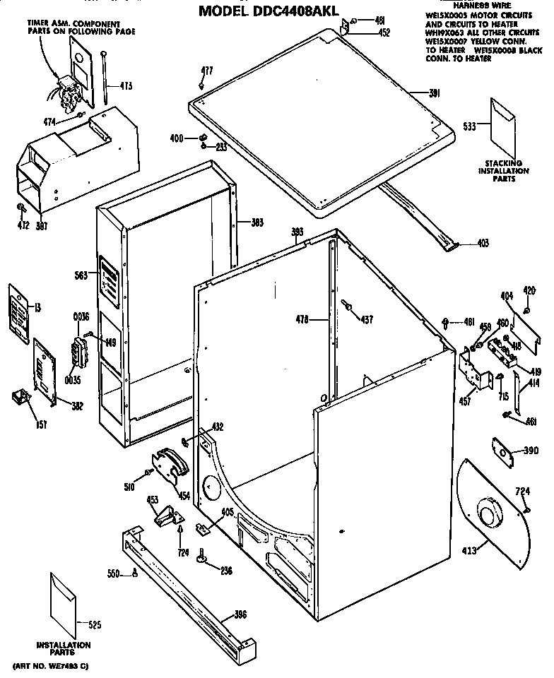 Cabinet for ddc4408akl