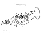GE DDC4407AKL blower and drive diagram