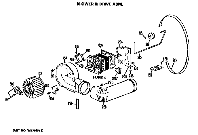 Blower and drive