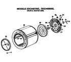 GE DDC4407AKL drum and heater diagram