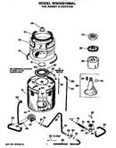 Tub, basket and agitator