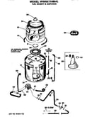 Tub, basket and agitator