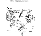 GE WWP1170GFB console controls diagram