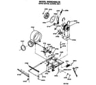 GE WSM2400LCB motor,blower and belt diagram
