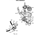 GE WSM2400LCB motor bracket and pump diagram