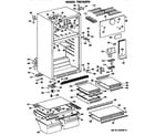 GE TBE16ZPHRAD cabinet diagram
